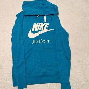 Nike lightweight hooded sweatshirt.